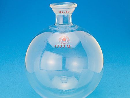 RECEIVING FLASK, SINGLE NECK, SAFETY COATED