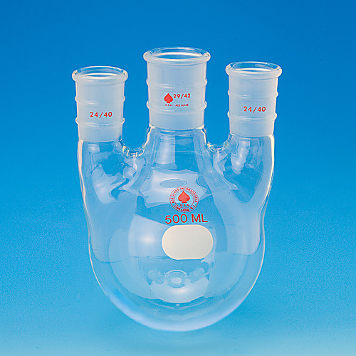FLASK, ROUND BOTTOM, THREE NECK