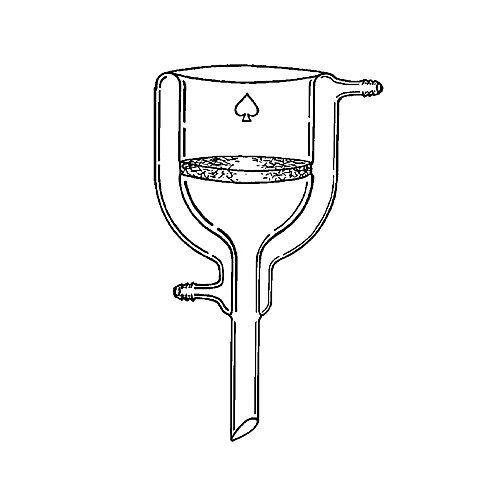 FUNNEL, FILTER, BUCHNER, WITH HOSE CONNECTIONS