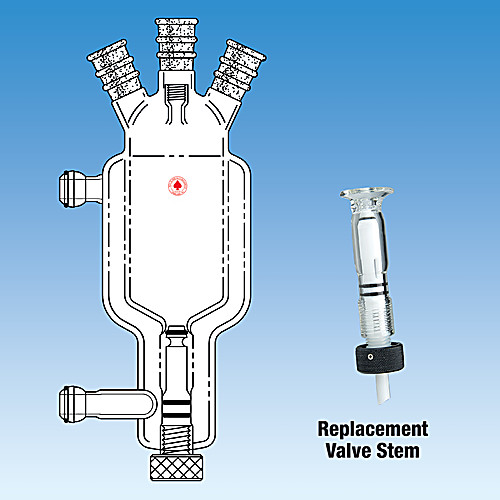 REACTOR, ONE-PIECE, 5 NECK, ZERO DEAD SPACE VALVE