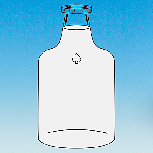 BOTTLE, SOLUTION, PLASTIC COATED