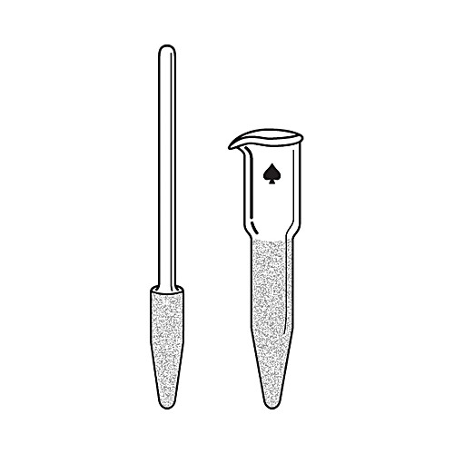TISSUE GRINDER, TAPERED, GLASS, INTERCHANGEABLE
