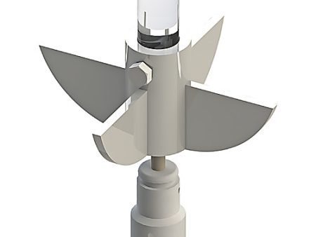 AGITATOR, PTFE, MULTI-PADDLE, PINNED VALVES