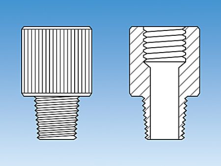 PTFE HEAD INSERT, ACE-THRED COMPRESSION FITTINGS