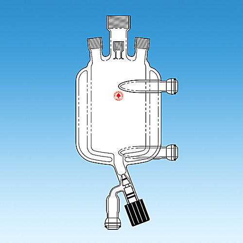 PRESSURE REACTOR, ONE-PIECE, JACKETED, BOTTOM OUTLET