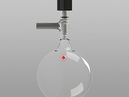 FLASK, ROUND BOTTOM, VALVE TOP WITH CAJON SIDEARM, NO-AIR