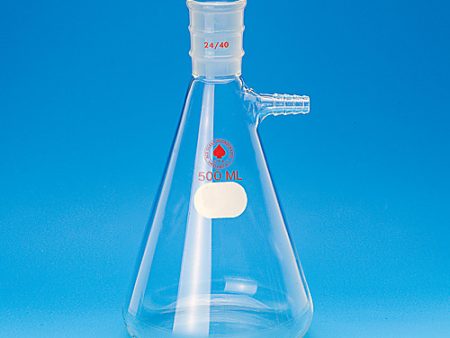 FLASK, FILTERING, HEAVY WALL, WITH SIDE HOSE CONNECTION