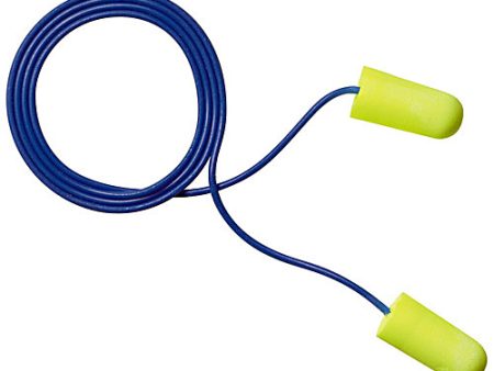 3M E-A-RSOFT™ YELLOW NEONS™ FOAM EARPLUGS, CORDED, POLY BAG
