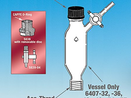 VESSEL, PEPTIDE, ACE-THRED, WITH SIDE PORT