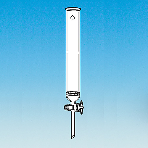 CHROMATOGRAPHIC COLUMN, WITH FRITTED DISC