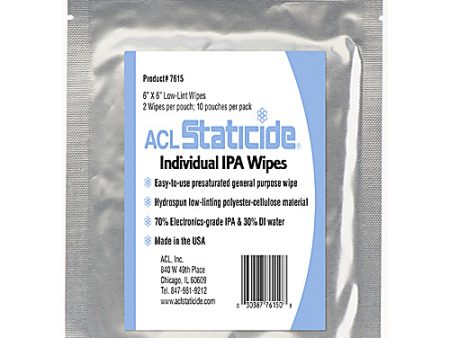 ACL STATICIDE® INDIVIDUAL IPA WIPES