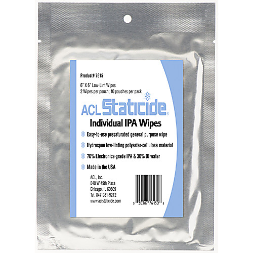 ACL STATICIDE® INDIVIDUAL IPA WIPES