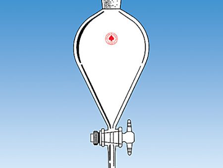 FUNNEL, SEPARATORY, SQUIBB, WITH 1:5 PTFE PLUG, STOPPER