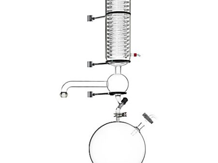 CONDENSER SET WITH 20L RECEIVING FLASK FOR AI GLASS REACTORS