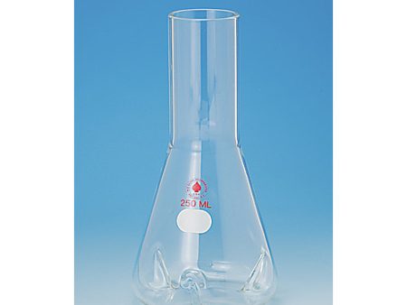 SHAKE FLASK, DEEP SIDE BAFFLES, LONG, PLAIN NECK