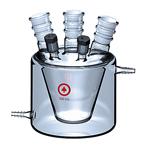 FLASK, TAPERED WALL, FIVE NECK, JACKETED