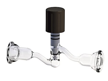 STOPCOCK ADAPTER, TOP AND BOTTOM O-RING JOINTS, EASY ACTION PLUG