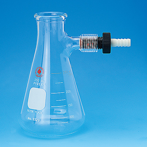 FLASK, FILTERING, HEAVY WALL, WITH ACE-SAFE THREAD HOSE CONNECTION