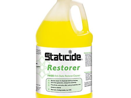 STATICIDE FLOOR RESTORER & CLEANER - ANTI-STATIC FLOOR CLEANER & RESTORER - 1 GALLON