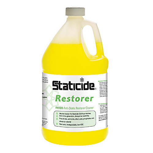 STATICIDE FLOOR RESTORER & CLEANER - ANTI-STATIC FLOOR CLEANER & RESTORER - 1 GALLON