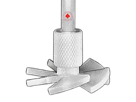 AGITATOR, PTFE, TURBINE, FOR 10MM SHAFT