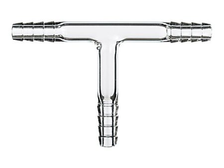 GLASS 3/8" HOSE BARB TEE ADAPTERS